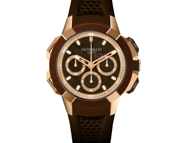 Jacob & Co Epic X Chrono 44mm Tri-Compax Brown