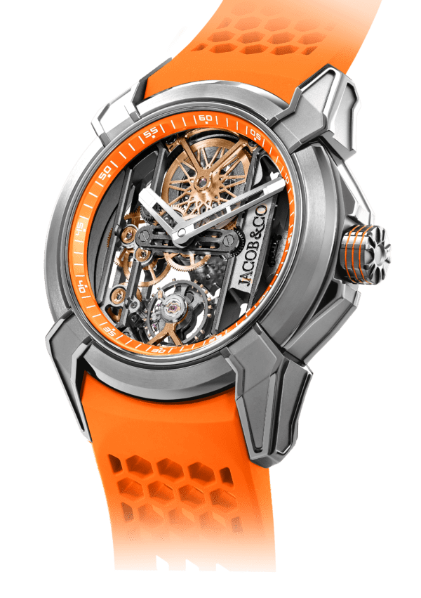 Certified Pre-Owned Jacob & Co Epic X Skeleton Orange