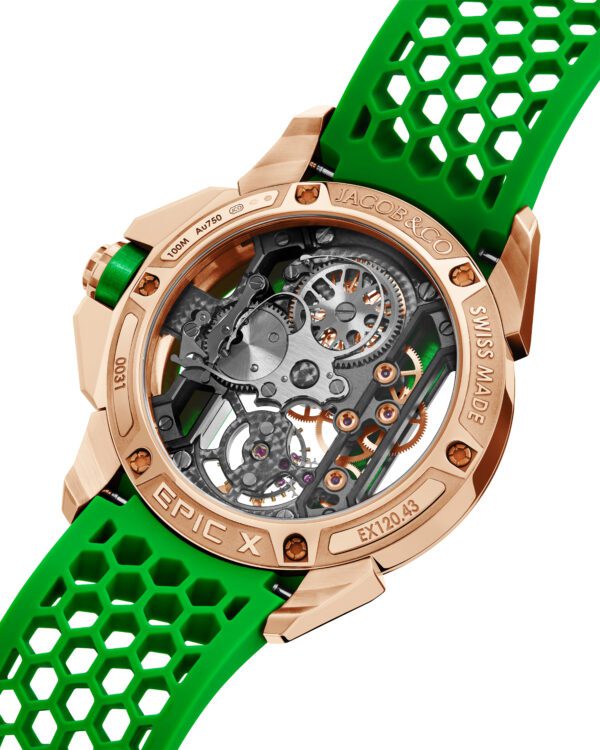 Jacob & Co Epic X Bridges Rose Gold (Green) - Image 4