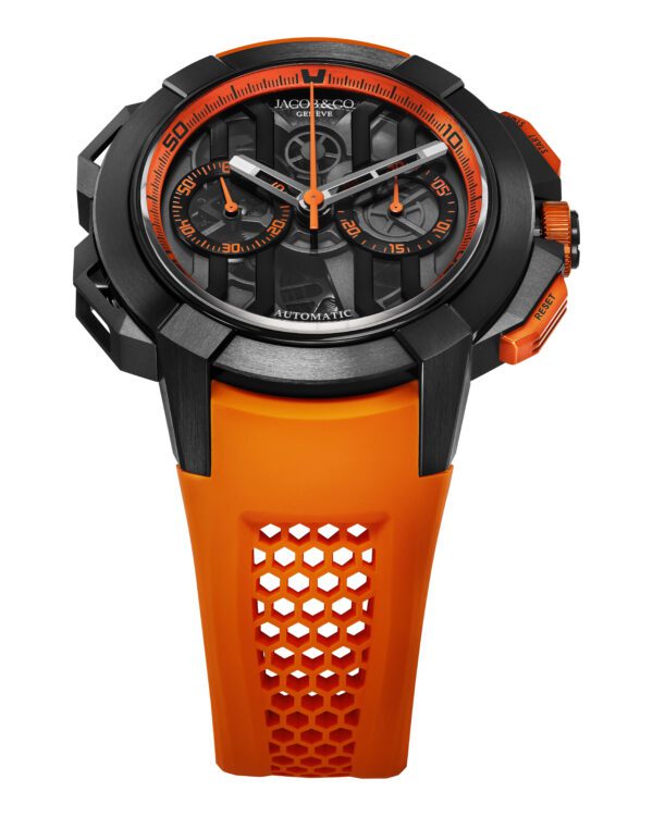 Jacob & Co Epic X Chrono 44mm Black Titanium (Orange) - Image 2