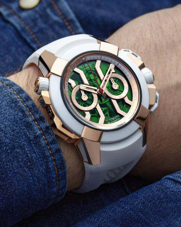 Jacob & Co Epic X Chrono 47mm Green Dial (Rose Gold) - Image 2