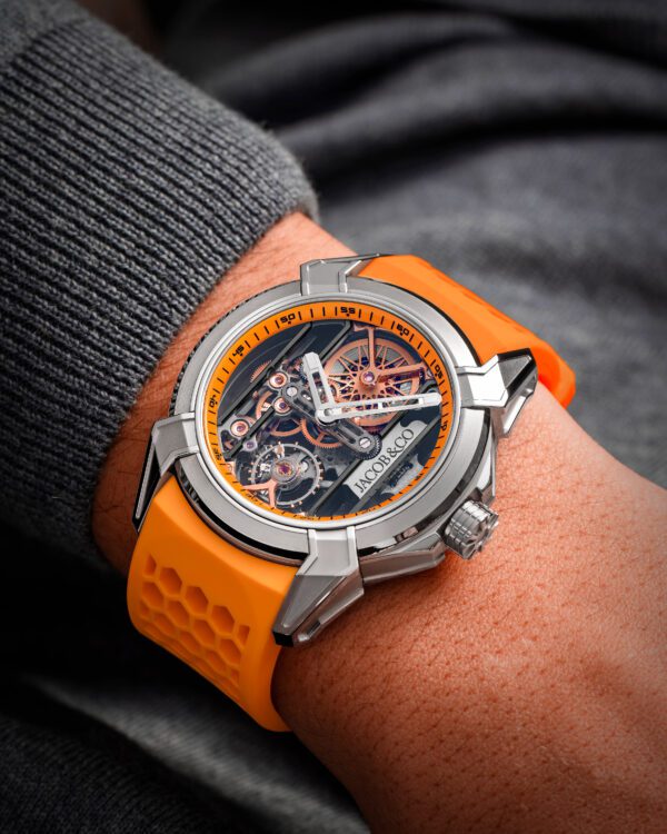 Certified Pre-Owned Jacob & Co Epic X Skeleton Orange - Image 2