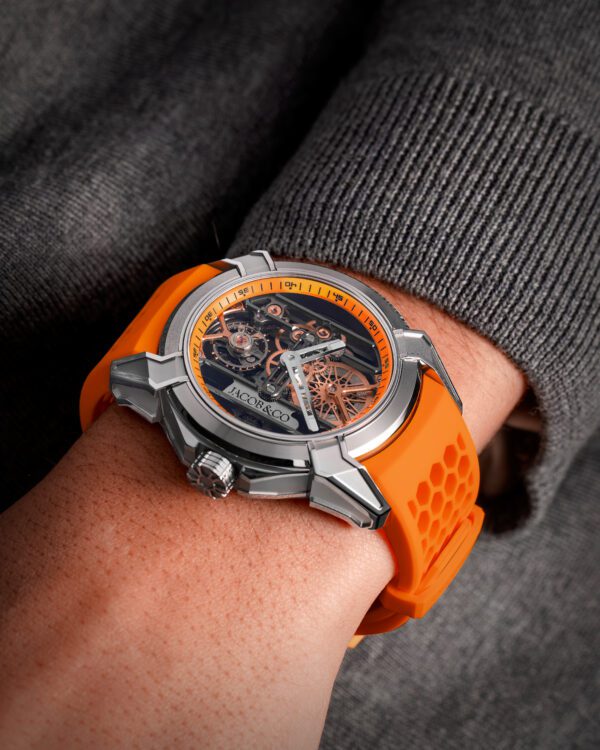 Certified Pre-Owned Jacob & Co Epic X Skeleton Orange - Image 4