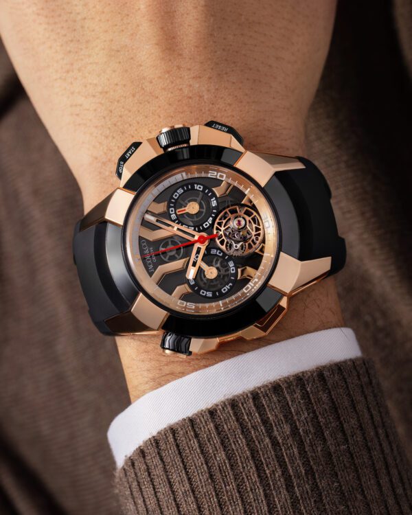 Jacob & Co Epic X Chrono Tourbillon 47mm Rose Gold & Titanium - Image 4