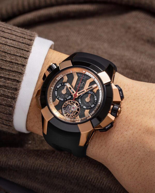 Jacob & Co Epic X Chrono Tourbillon 47mm Rose Gold & Titanium - Image 3