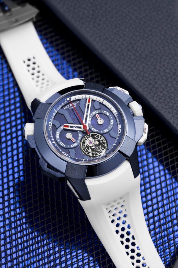 Jacob & Co Epic X Chrono Tourbillon 47mm Blue Titanium - Image 5