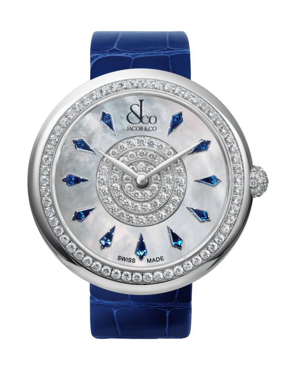 Jacob&Co Brilliant Blue Sapphires in Stainless Steel