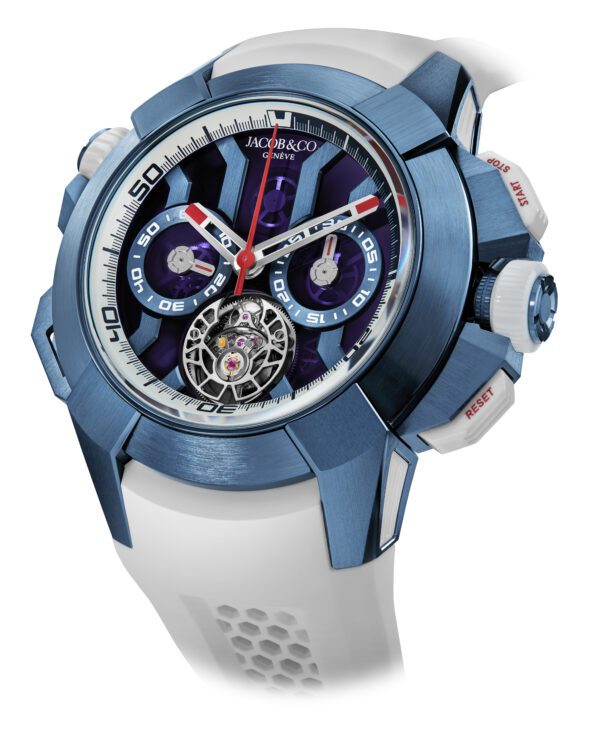 Jacob & Co Epic X Chrono Tourbillon 47mm Blue Titanium