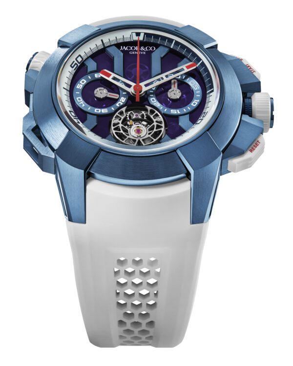 Jacob & Co Epic X Chrono Tourbillon 47mm Blue Titanium - Image 2