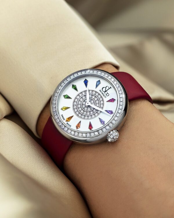 Jacob&Co Brilliant Multicolored Sapphires in Stainless Steel - Image 3