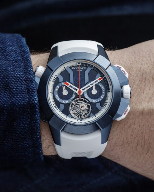 Jacob & Co Epic X Chrono Tourbillon 47mm Blue Titanium - Image 3