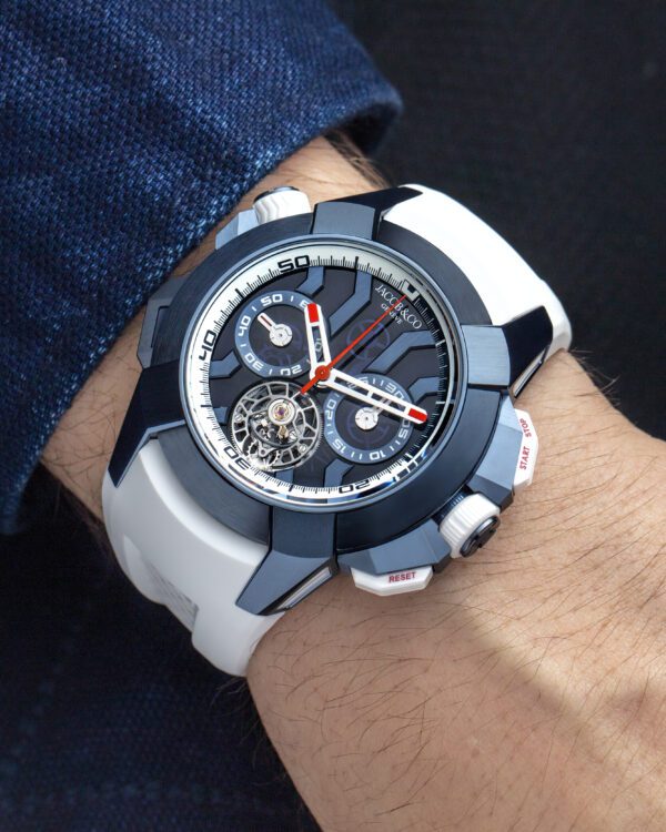 Jacob & Co Epic X Chrono Tourbillon 47mm Blue Titanium - Image 6