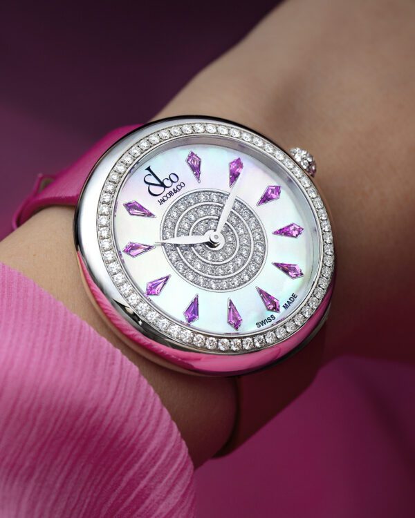 Jacob&Co Brilliant Pink Sapphires in Stainless Steel - Image 3