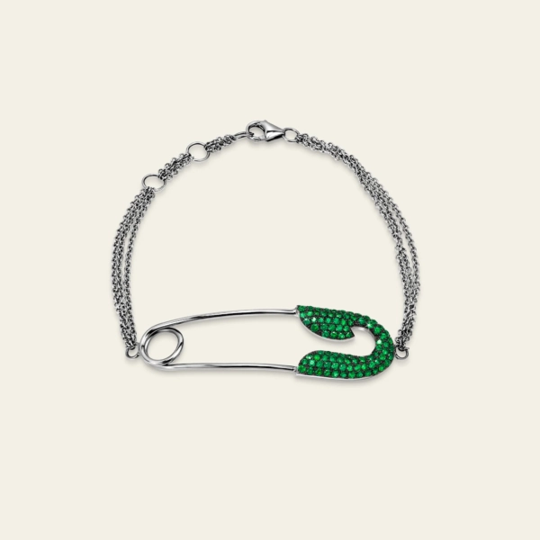 Jacob & Co Securus Curved Tsavorites Bracelet