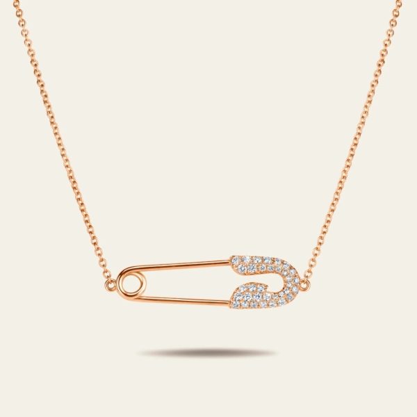 Jacob & Co Securus Diamond Necklace (Rose Gold)