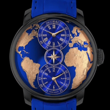 The World Is Yours Dual Time Zone (Black Gold)