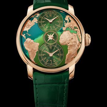 The World Is Yours Dual Time Zone (Green Arabic)
